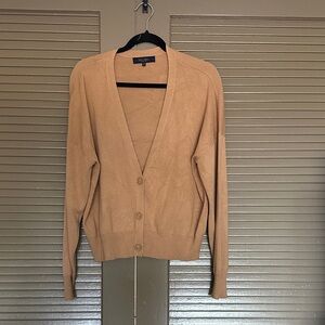 Rachel RoyTan Buttoned Cardigan